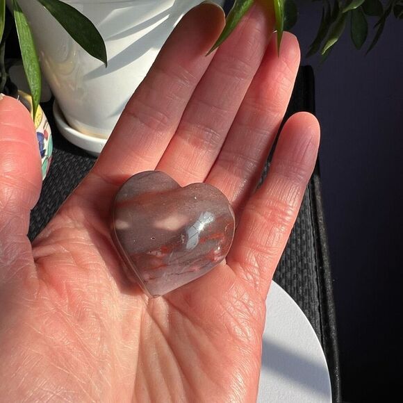 Mookaite Jasper Crystal Heart (#3) - Picture 2 of 10